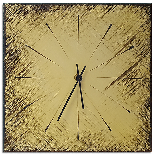 Linen Canvas Clock